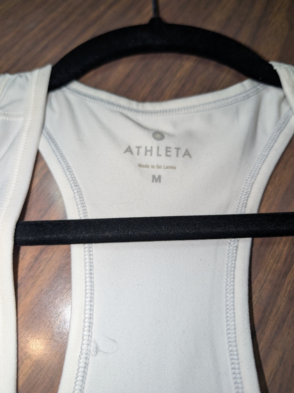 Athleta Cream Racerback Tank Top - Picture 2 of 6